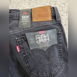 Levi's 501 Cropped High Rise Straight 28